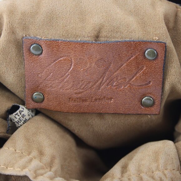 Patricia Nash Xbody Purse 9.5 x 8.5 x 1 Brown Silver Bronze Studs Leather Purse - Picture 9 of 10